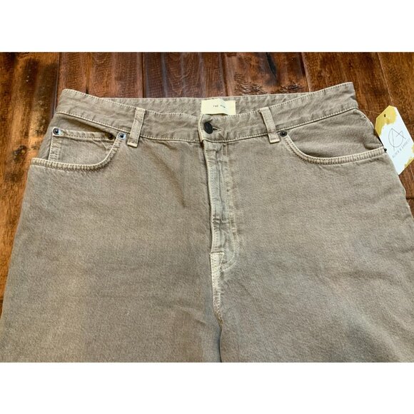 The Row Light Brown High Rise Wide Leg Relaxed Fit Jeans, Size 10 - Picture 2 of 6